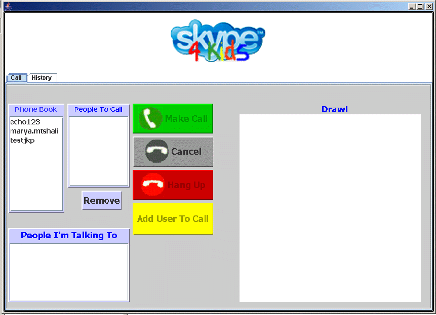 Skype4Kids screenshot