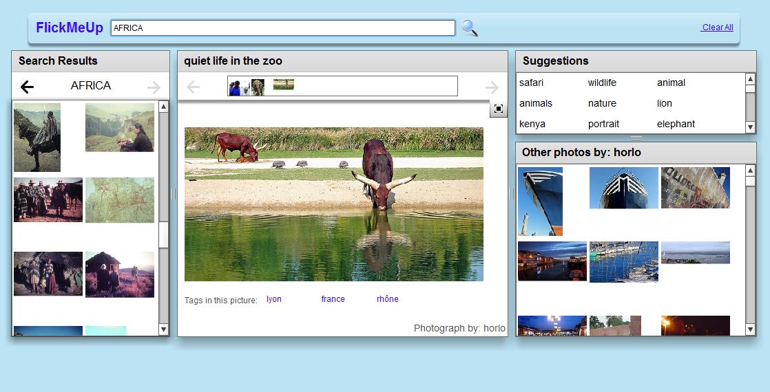 FlickMeUp screenshot