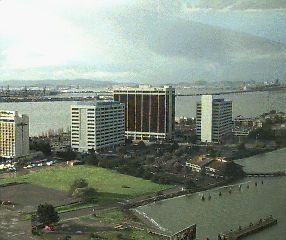 View of Bay, buildings, bridge