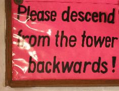 p3084993 Please descend from the tower backwards