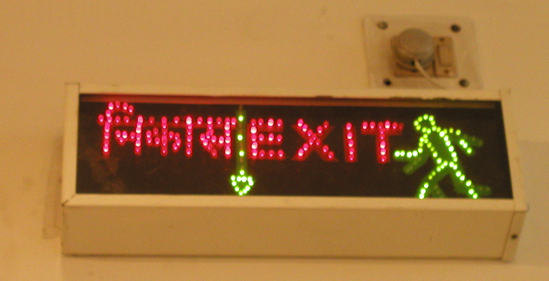 p1124616 Exit Sign with Running Guy