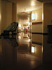 Flooded main hallway