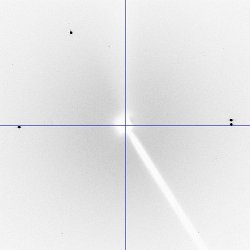 X-ray image of a microshovel