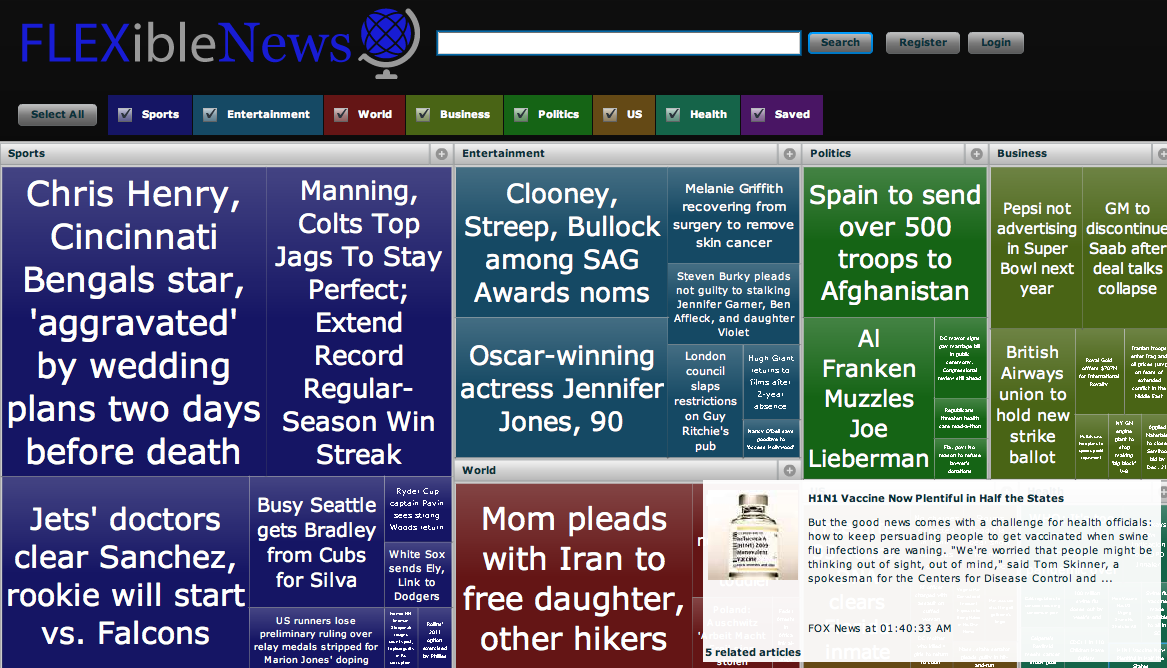 Flexible News screenshot