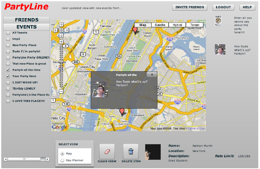 PartyLine screenshot