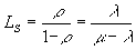 M/M/1 equation