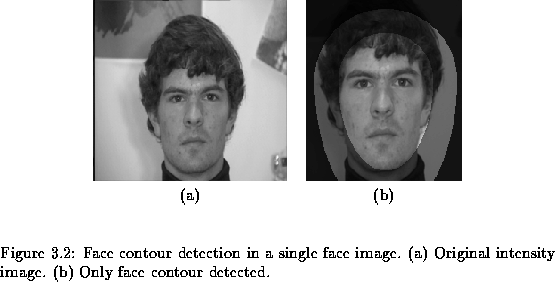 \begin{figure}% latex2html id marker 1165
\center
\begin{tabular}[b]{cc}
\epsf...
...ge. (a) Original intensity
image. (b) Only face contour detected. }\end{figure}