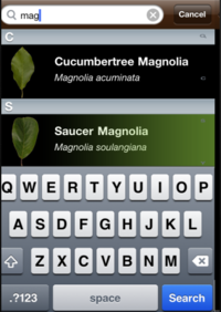 Guided Tour of Leafsnap - Search