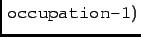 $\left .\texttt {occupation-1}\right )$