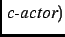 $\left .\textit {c-actor}\right )$