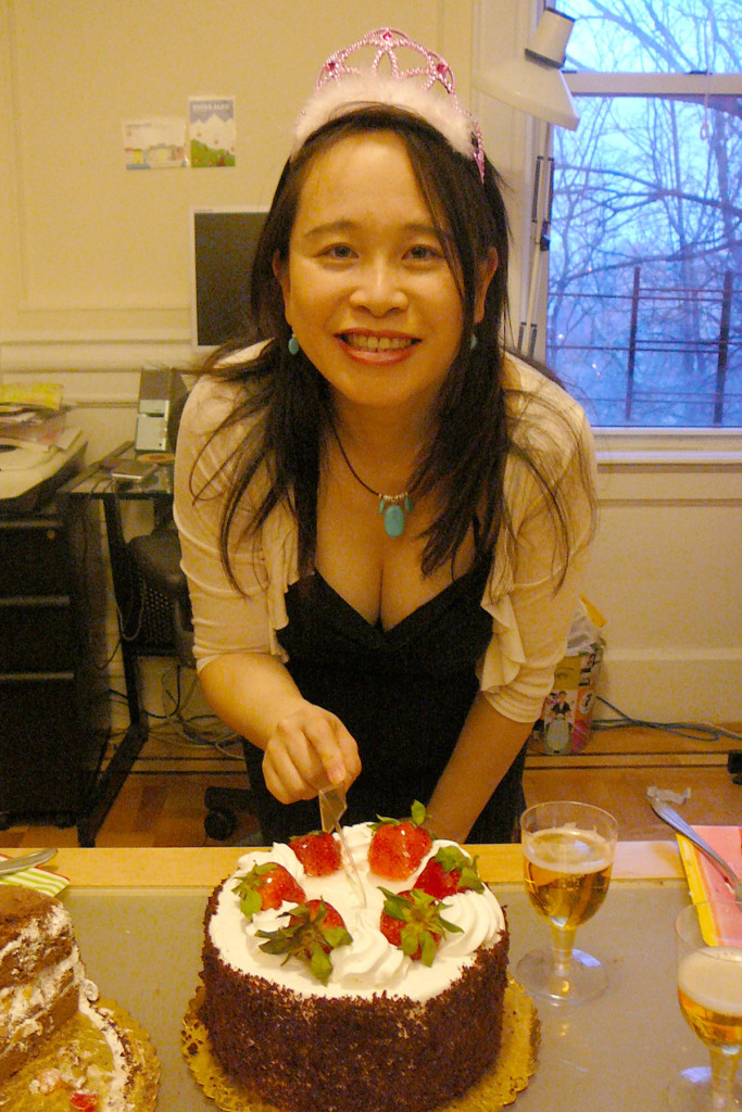 Nina Cutting Cake