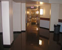 Flooded main hallway