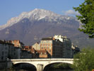 Grenoble City with Mountains