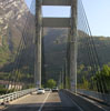 Cable-stayed bridge on the road from Grenoble to Lyon