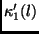 $\kappa^{\prime}_1(l)$