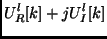 $\displaystyle U^l_R[k] + j U^l_I[k]$