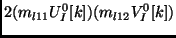 $\displaystyle 2 (m_{l11} U^0_I[k])(m_{l12} V^0_I[k])$
