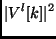$\displaystyle \vert V^l[k]\vert^2$
