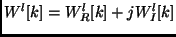 $W^l[k] = W^l_R[k] + jW_I^l[k]$