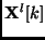 ${\bf X}^l[k]$