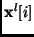 ${\bf x}^l[i]$