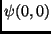 $\psi(0, 0)$