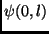 $\psi(0, l)$