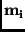 ${\bf m_{i}}$