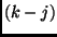 $(k-j)$