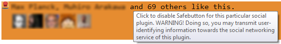 Safebutton's Like rendering