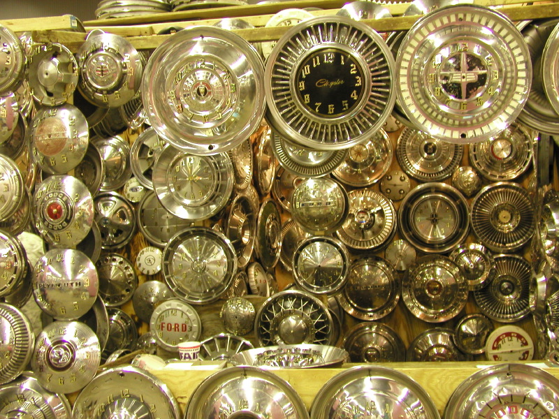 Hubcap Clocks