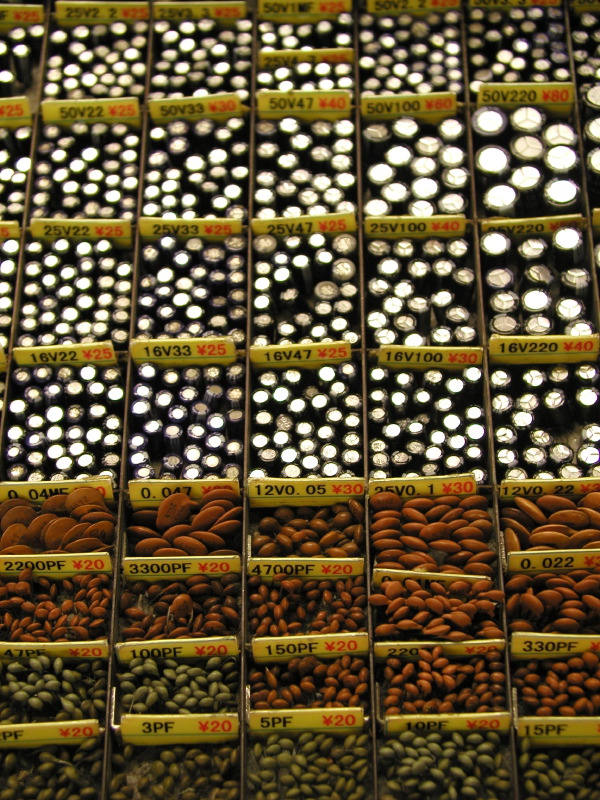 Capacitors, Akihabara, Tokyo