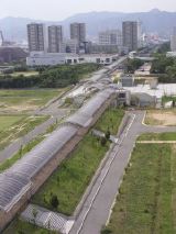 Moving Walkway from Above, Port Island, Kobe