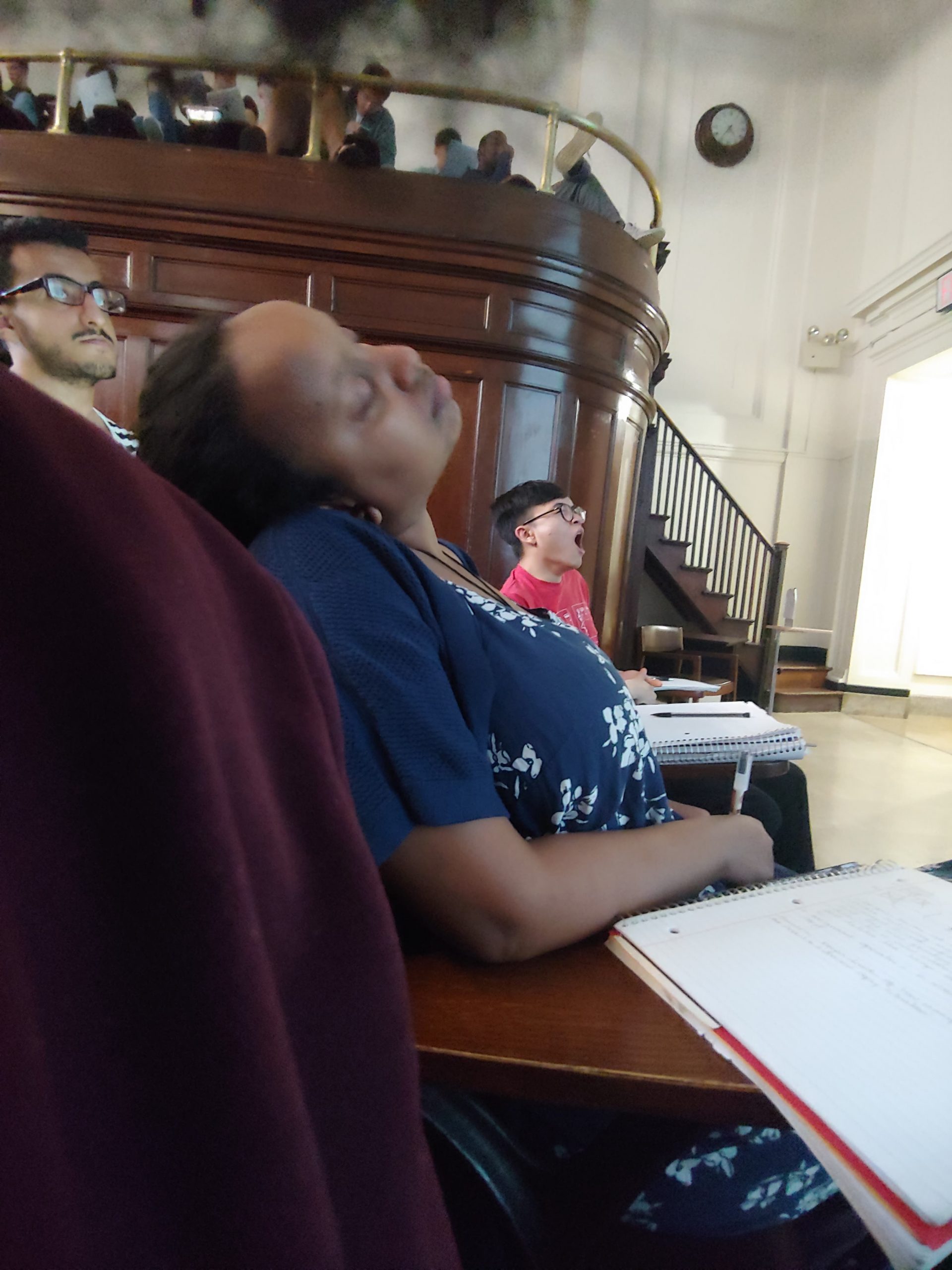 Rediet Bekele sneaking a Post Lab 7 nap in AP class (Sorry, Jae :( )