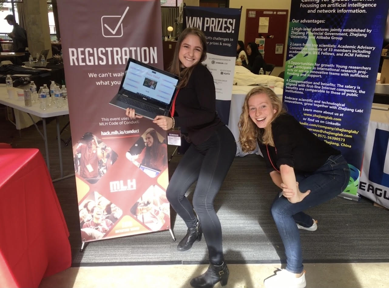 Sarah Radway and Sophia Kolak at Hack Harvard