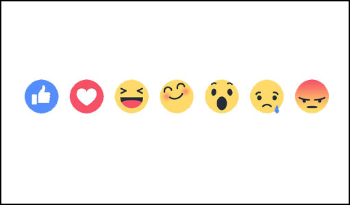 Facebook Reactions emojis