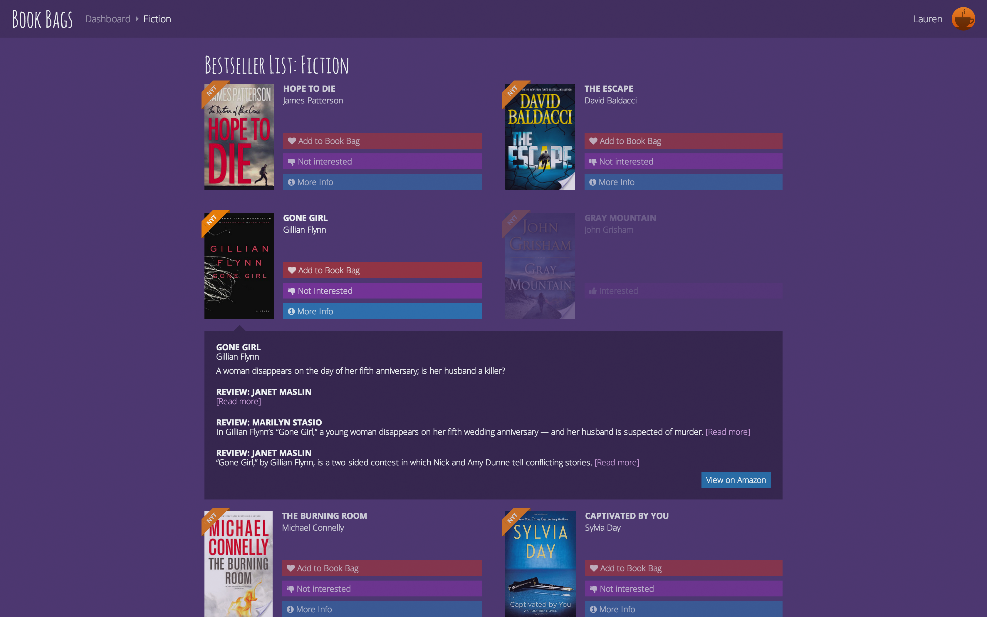 Book Bags screenshot