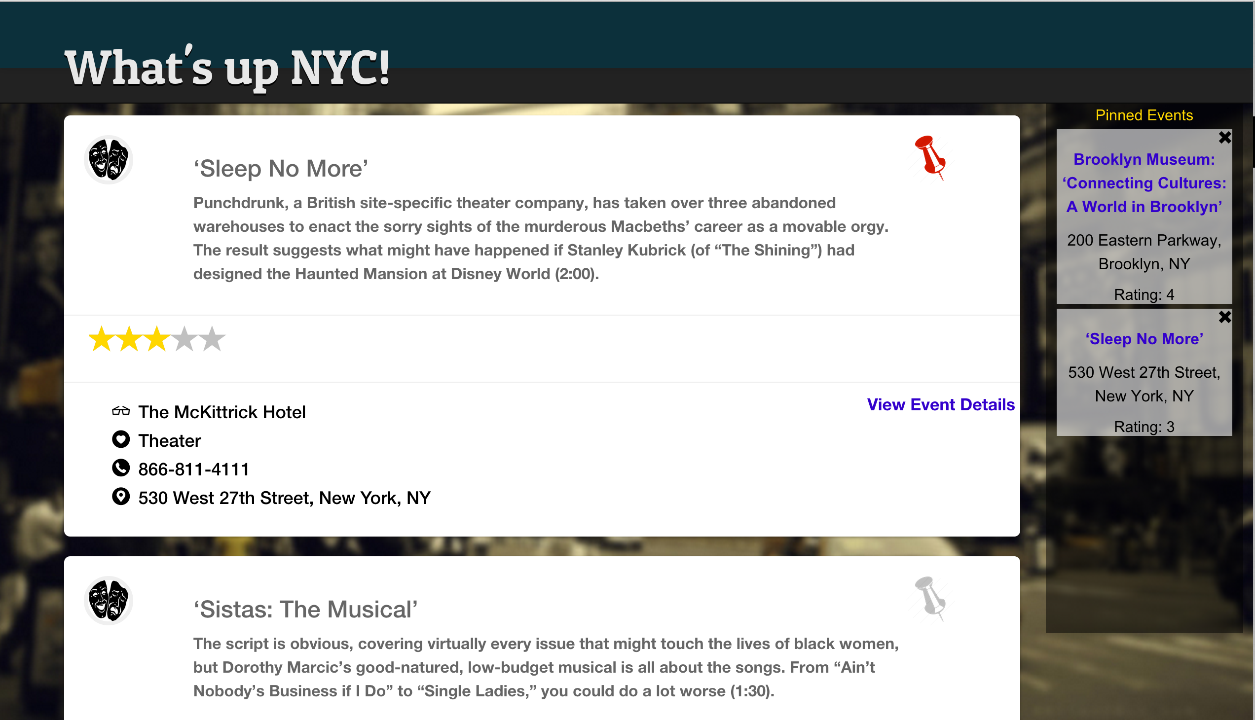 WhatsUpNYC screenshot 2
