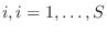 $i, i=1,\ldots,S$