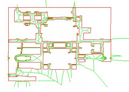 The Voronoi diagram
after elimination.