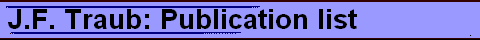  J.F. Traub: Publication list 