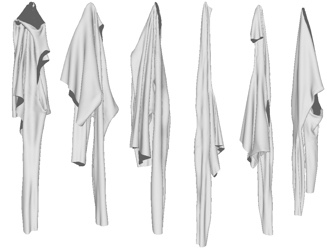 Example simulated models in the database.